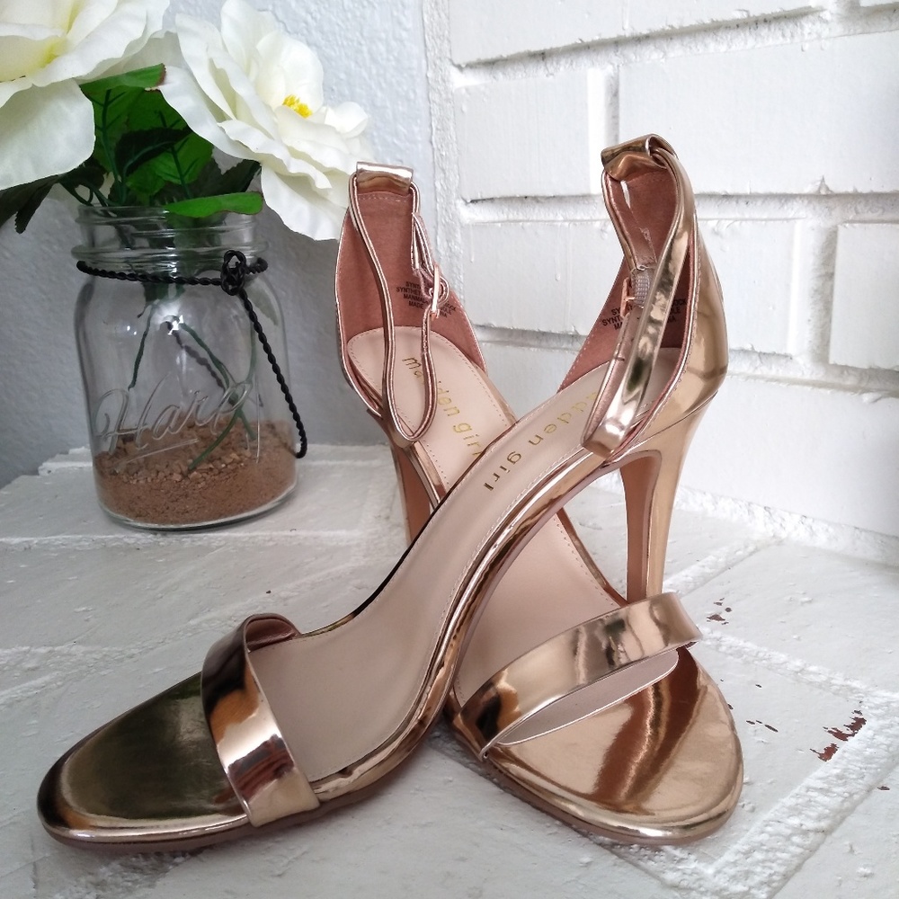Madden Girl Rose Gold high Heels